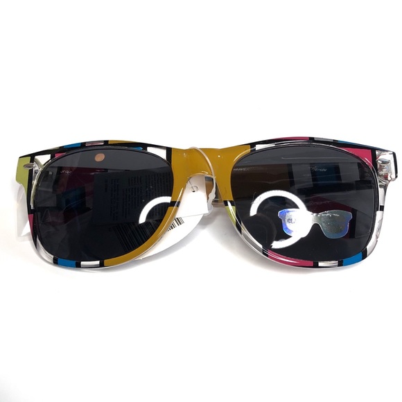Colorful Striped Classic Sunglasses - Picture 2 of 3